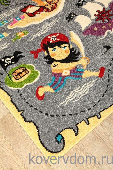 Ковер детский FUNKY PIR grey